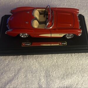 Vintage Red Convertible Model Car
